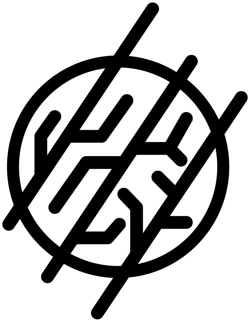 The Azoth monogram in black