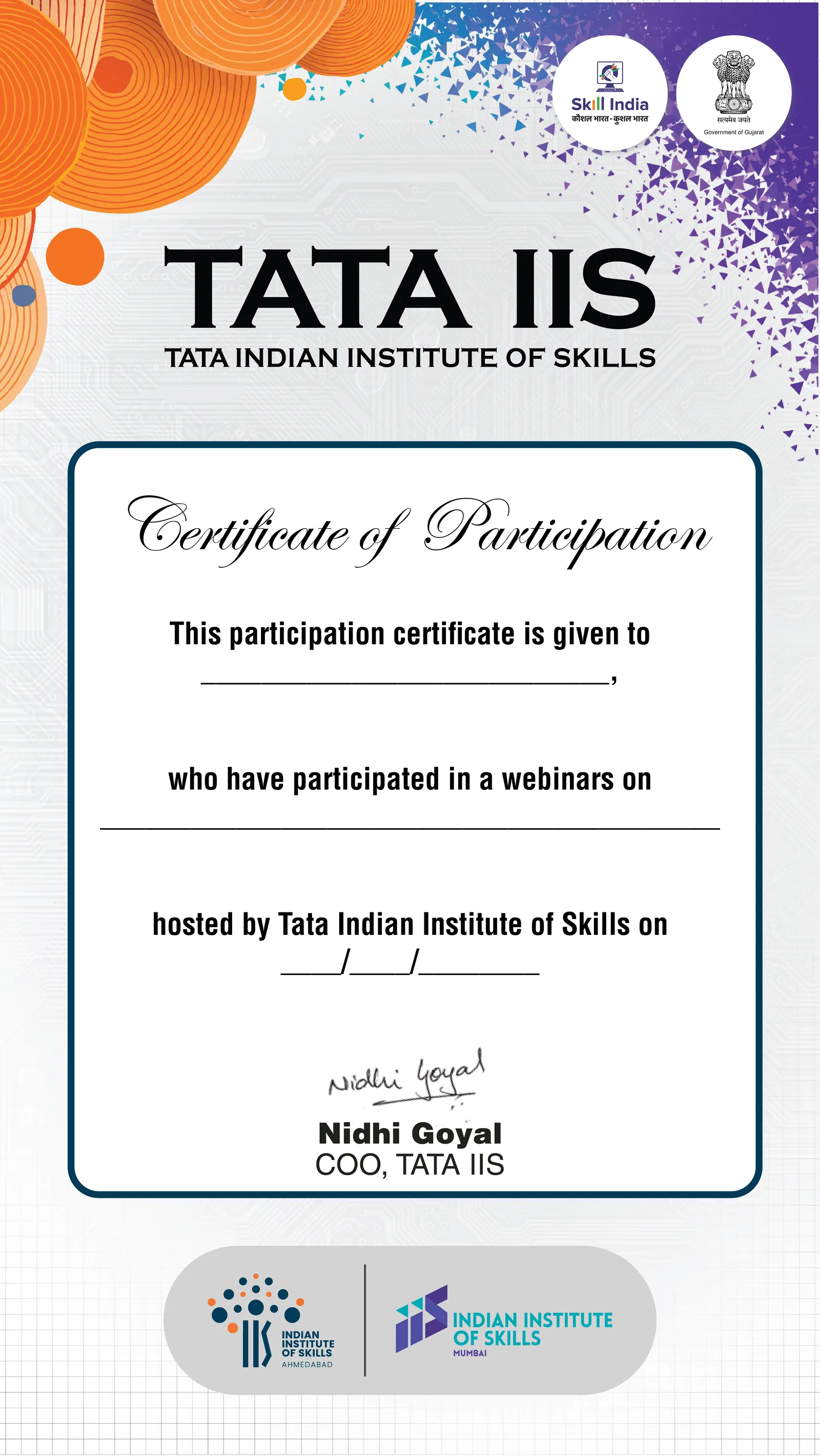 Participation — the webinar series.