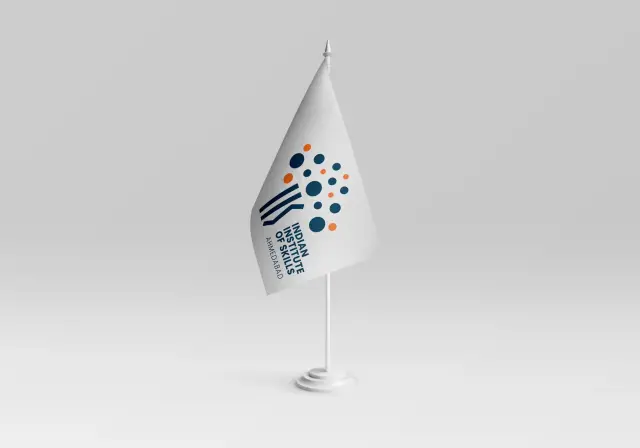 IIS Ahmedabad: Desk flag 1