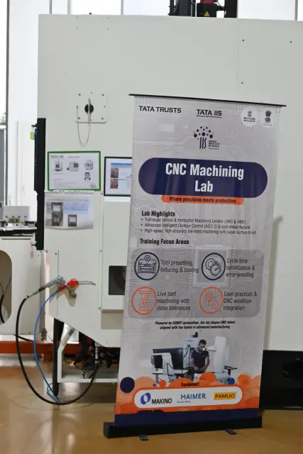 CNC Machining Lab, lab standee