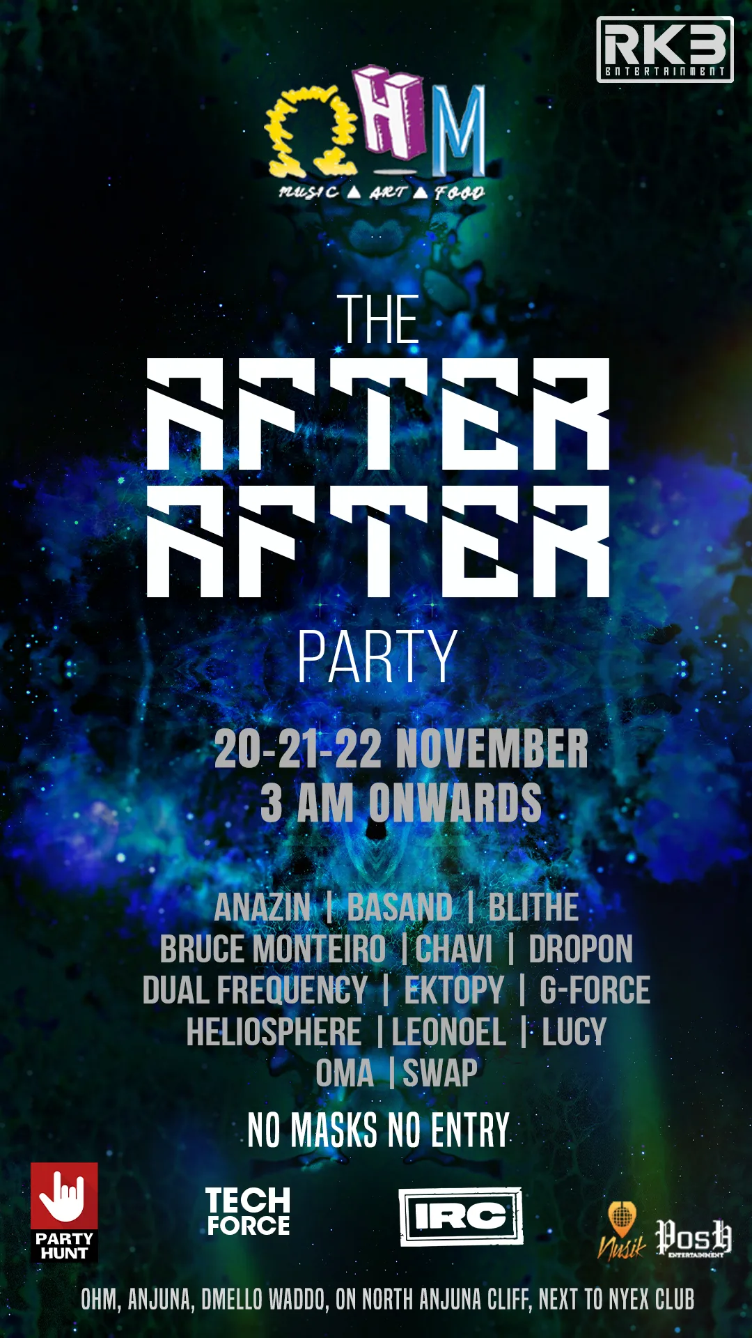 The After After Party, 20–22 November.