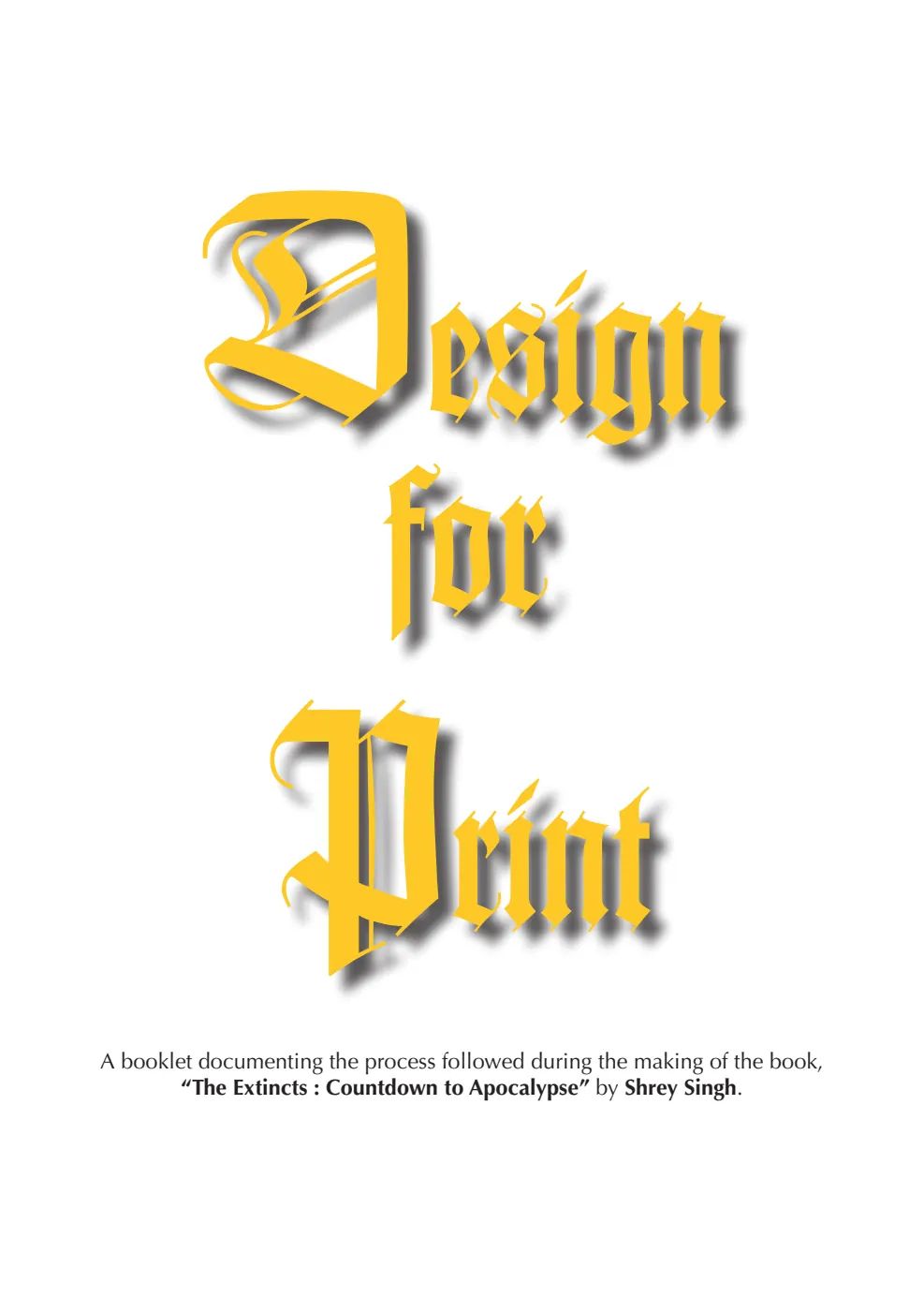 Design for Print — cover